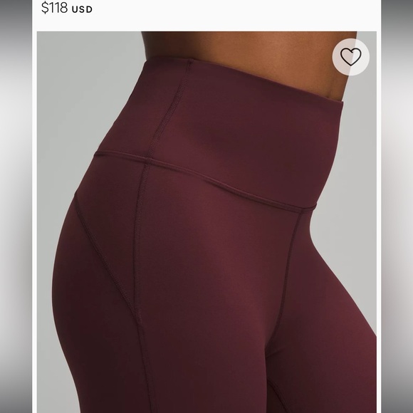 COPY - NWT. Lululemon Groove pants flare. Burgundy. Size 4. Never worn. - Picture 3 of 8